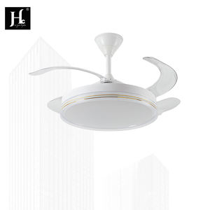 Ventilador de Techo Invisible Moderno con Luz Blanca - Lámpara de Ventilador de Techo LED Silenciosa para Sala de Estar y Dormitorio - Product Image 3