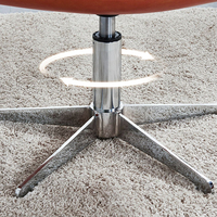 Meuble Orangefurn cincept siège ovale avec pouf fauteuil de salon pivotant design haut de gamme