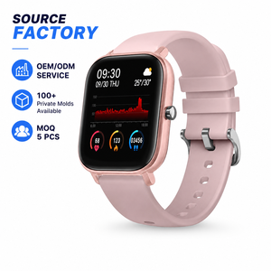 Montre connectée intelligente Lady Pink P9 avec bracelet tactile complet, écran TFT, fonction de réponse aux appels, couleur alliage OEM - Product Image 1