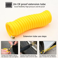 Tire Repair Tool Plastic Box Double Cylinder Car Air Compressor Tire Pump Auto Air Inflator