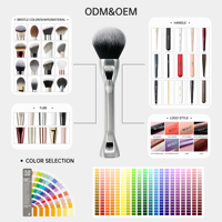Pinceaux cosmétiques multifonctionnels 5 en 1, pinceaux de maquillage, poils synthétiques doux, pinceaux de maquillage de luxe