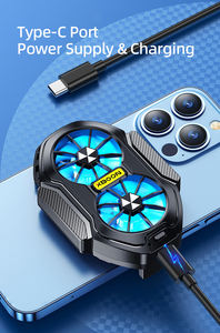 Ventilateur <span class=keywords><strong>de</strong></span> <span class=keywords><strong>refroidissement</strong></span> <span class=keywords><strong>de</strong></span> radiateur <span class=keywords><strong>de</strong></span> téléphone portable Portable accessoires <span class=keywords><strong>de</strong></span> support <span class=keywords><strong>de</strong></span> refroidisseur <span class=keywords><strong>de</strong></span> téléphone portable RVB pour la diffusion en direct <span class=keywords><strong>de</strong></span> jeux mobiles - Product Image 4