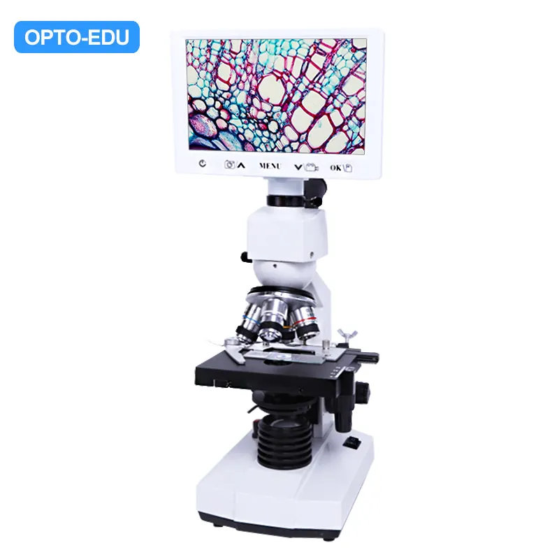 OPTO-EDU A33.5121-TH 7" LCD Biological and USB Portable Dual Lens Digital Microscope  2.0M