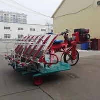 Transplanteur de riz automatique à haute efficacité, 6 rangs, type autoporté, pour rizières, à prix avantageux