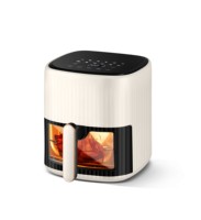 Friteuse à air intelligente 6L avec fenêtre transparente - Cuisinière domestique multifonctionnelle 1200W avec contrôle de température