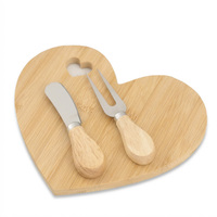 Mini bamboe charcuterie houten hartvormig snijplank fruit broodplateau houten hartvormig kaasplateau