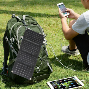 ALECTER Panneaux solaires pliables en silicium monocristallin 40W 23,5% d'efficacité Chargeur IP67 Étanche 5V Banque d'alimentation USB 3kg Noir - Product Image 1