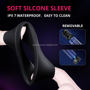 Venta al por mayor de bomba de pene eléctrica recargable con LCD automático de la ampliación del pene masculino de la bomba de aumento del Pene negro - Product Image 4