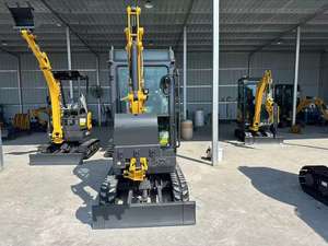 Mini-excavatrice hydraulique sur chenilles haute efficacité SE18SR 1,8 tonne 11,8 kW 0,04 m³ godet pour rénovation de jardin avec brise-roche et tarière - Product Image 5