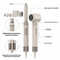 Brosse Soufflante Professionnelle 8-en-1 OEM en Gros avec Moteur BLDC 110000 tr/min – Sèche-Cheveux, Fer à Boucler et Lisseur Multi-Fonctions pour Salon