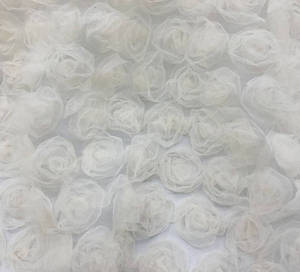 Pizzo colorato francese 3D Tulle ricamato Brode De Perles Sur Tissu per abito da festa da donna motivo <span class=keywords><strong>a</strong></span> rete intrecciata - Product Image 4