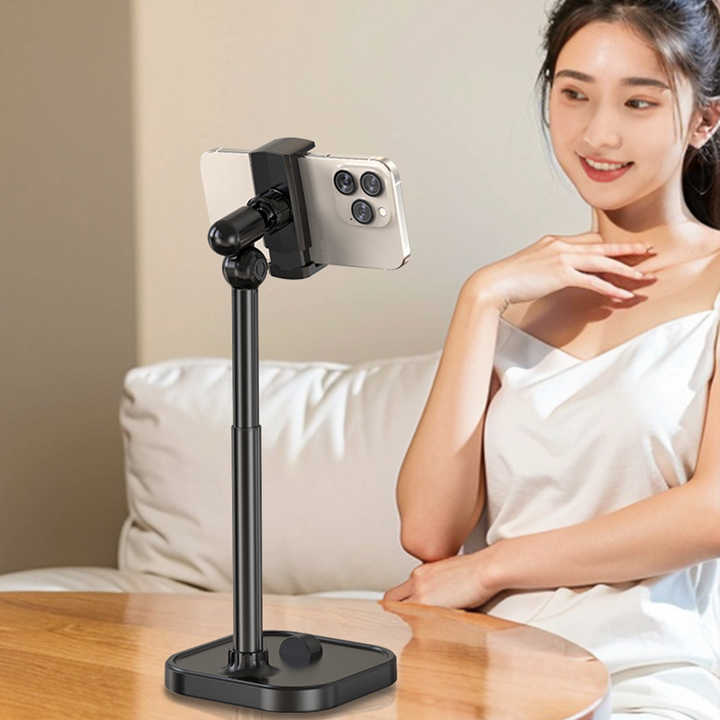 New Tiktok Hot Sale Shot Live Lift Telescopic Mobile Phone Bracket Holder Desktop Broadcast Bracket for Mobile Phones