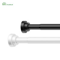Tringles de Douche Modernes YIJIALE à Faible Taux de Défauts, en Acier au Carbone de 1 Pouce, à Tension par Ressort, Longues (55,1-98,4 Pouces), Fabriquées en Chine