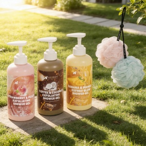 Bagnodoccia Esfoliante Idratante con Etichetta Personalizzata (Pesca Fragola/Mango Banana/Caffè Cocco) + Pallina Schiumogena Omaggio Basso MOQ - Product Image 2