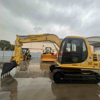 Mini-excavatrice Komatsu PC56/PC55/PC60 d'occasion, prix bas, surplus du Japon, moteur, pompe, roulement - 5,6 tonnes, capacité de la cuvette de 0,35 m