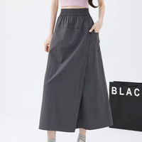 Culottes Palazzo Femme Taille Haute Ample et Décontractée, Effet Froissé Uni, Élégantes et Amincissantes, Respirantes, Idéales pour le Bureau