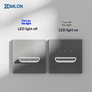 XIMLON Interruptores e Tomadas Elétricas de Parede de Vidro Temperado de Luxo 220V de Alta Potência, Fabricante de Interruptores de Luz Personalizáveis - Product Image 2
