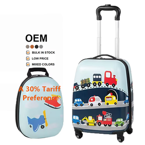 Ensemble de 2 bagages pour enfants 16 "<span class=keywords><strong>Valise</strong></span> de cabine pour tout-petits et sac à dos 12" Étui de voyage pour enfants (petites voitures) - Product Image 1