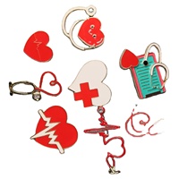 AiLi Broches médicales en stock en gros Broches en métal Artisanat personnalisé Infirmière et Médecin Safe Cheap Hard Enamel Lapel Pins
