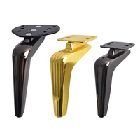 Vente en gros transfrontalière de pieds de canapé, de table basse et de meuble TV en acier au carbone, style américain, luxe léger haut de gamme, modèles Sickle et autres modèles