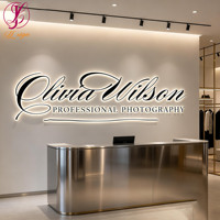 Lettres lumineuses 3D personnalisées avec logo LED, montage mural, enseigne 3D pour entreprise, bureau, studio cosmétique, clinique.