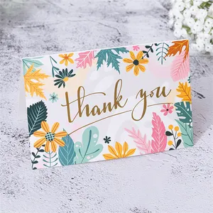 Wholesale custom personalized thank you card luxury greeting card exclusive writing postcard gift thank you card for business