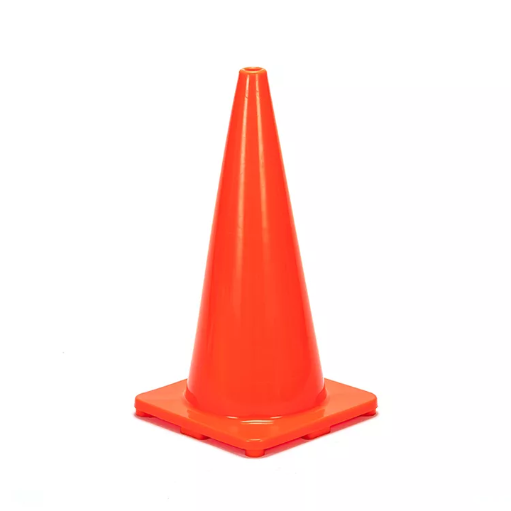 Solid Orange PVC Traffic Cone 700mm/28'' Road Safety Cone with Rubber ...