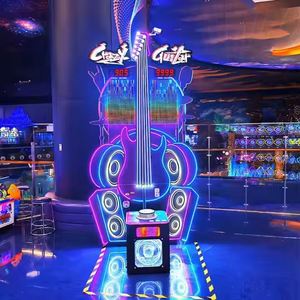 Máquina de Juego Big Hammer, Equipo de Arcade que Funciona con Monedas, Juego de Golpear la Guitarra Loco con Martillo para Parques de Diversiones - Product Image 1