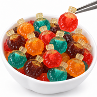 Bonbons gélifiés aux fruits sucrés en forme de bouteille de vin, bonbons personnalisés halal, vente en gros, fabricant de bonbons gélifiés en vrac en Chine