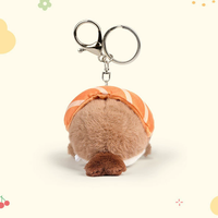Porte-clés en peluche en forme de loutre de mer, jouets mignons en forme de phoque sushi, animaux en peluche, pendentif pour sac à dos