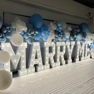 Customize Wedding Decor Lights Marquee Letter 3ft Marry Me Warm Light