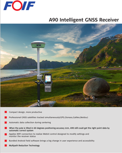 เครื่องมือ GNSS RTK รุ่น FOIF A90 GPS RTK คุณภาพสูง คุ้มค่า ราคาประหยัด สำหรับงานสำรวจที่ดิน พร้อมช่องสัญญาณ 1408 และรองรับหลายภาษา - Product Image 6