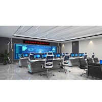 Kehua Fuwei Bureau de contrôle industriel ergonomique personnalisable NOC Solutions de conception de salle de contrôle de meubles