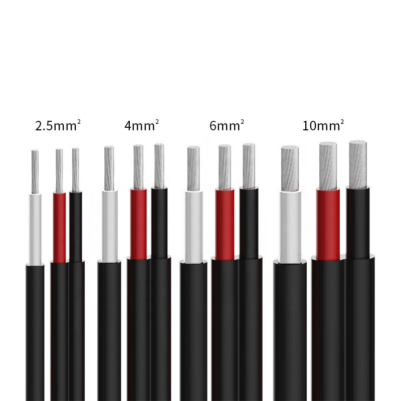 2025 Xlpe Insulated Power Cables 2.5mm Pv1--f Dc Line Solar Cable 16a 6mm Copper Core For Home Appliances Power Overhead Railway