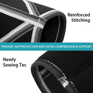Genouillère de compression respirante en néoprène robuste pour la vente en gros, avec logo personnalisé, protection professionnelle pour le fitness - Product Image 4