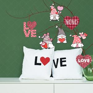 Juego de Adornos Colgantes de Corazón de Amor de San Valentín, Decoración Romántica para Ella y Él, Recuerdos de Fiesta de Aniversario de Bodas, Suministros de Decoración para <span class=keywords><strong>el</strong></span> Hogar - Product Image 3