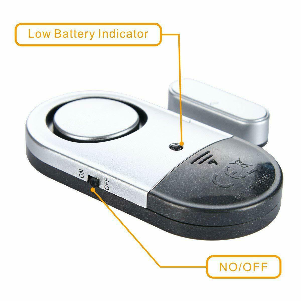 Door magnetic detector wireless home doors contact Windows alarm