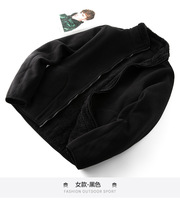 Veste d'hiver chaude en Sherpa pour femmes, couleur unie, fermeture éclair complète, Super douce, microfibre brossée, veste polaire d'extérieur