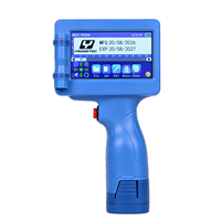 Imprimante à jet d'encre portable YAOMATEC 12,7 mm, machine d'impression de code de date, de numéro de lot, de code QR, de code-barres et de logo pour carton et plastique
