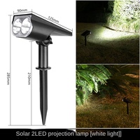 Projecteur solaire à double usage super lumineux IP65 LED arbre paysage cour jardin villa lumière de prospection décorative pour pelouse