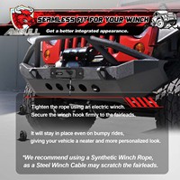Ambull Accessoires de treuils noirs de haute qualité 2500lbs Universal Aluminium Winch Recovery Aluminium Roller Fairlead