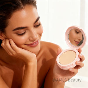 Marque privée Poudre de réglage pressée Poudre de visage compacte et mate pour le contrôle de l'huile - Product Image 4