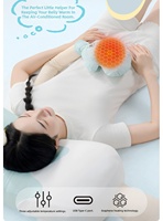 Oreiller de sommeil rafraîchissant Okya Ice Cream King avec vibrations, musique et chaleur pour adultes et filles, idéal pour dormir sur le côté
