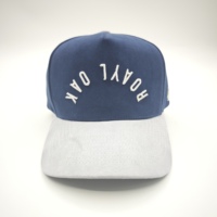 Casquette de baseball personnalisée pour homme, style 5 panneaux, cadre A, snapback, coton, deux tons, logo brodé 3D, fabrication sur mesure