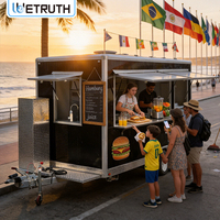 Wetruth Food Truck sur Mesure Entièrement Équipé pour Bar de Concession Mobile