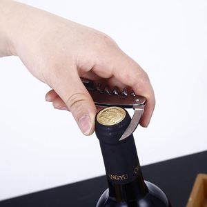Ensemble d'ouvre-bouteilles en forme de bouteille de vin, grand format, 5 pièces, boîte à outils à vin en acier inoxydable, cadeau d'affaires de luxe, logo personnalisé - Product Image 6