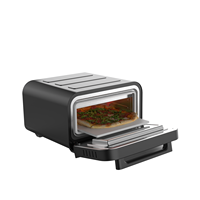 Four à pizza à convection intelligent professionnel à contrôle de température, électrique, pour usage domestique, camping-car, extérieur, en acier inoxydable, capacité de 15 L