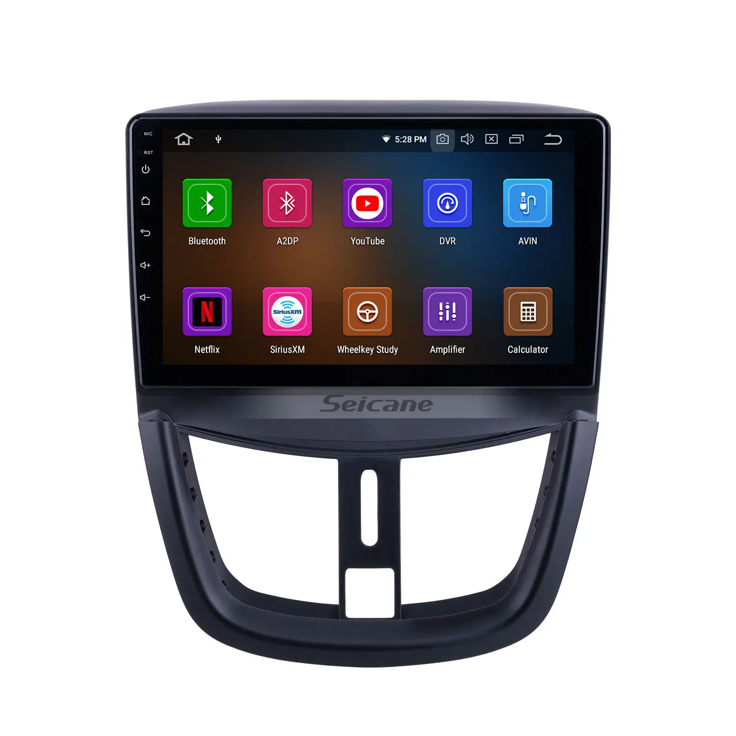 9 "android 11.0 autoradio stéréo pour 2008-2014 Peugeot 207 HD écran tactile GPS navigation avec prise en charge Carplay TPMS DAB +