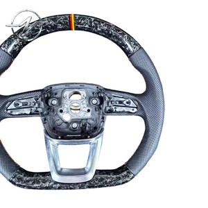 Volante Sportivo di Lusso in Fibra di Carbonio Forgiata con Cuciture in Pelle, 4 Razze, Diametro 35mm, per <span class=keywords><strong>Audi</strong></span> <span class=keywords><strong>TT</strong></span> - Product Image 3