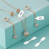 Schmuck-Preisschilder Aufkleber-Rolle für Halsketten- und Ring-Präsentationsetiketten, Blanko Selbstklebende Identifikationsetiketten